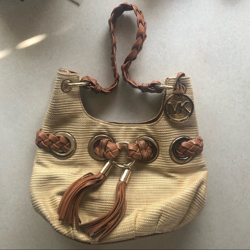 Michael Kors Braided Straw Bag